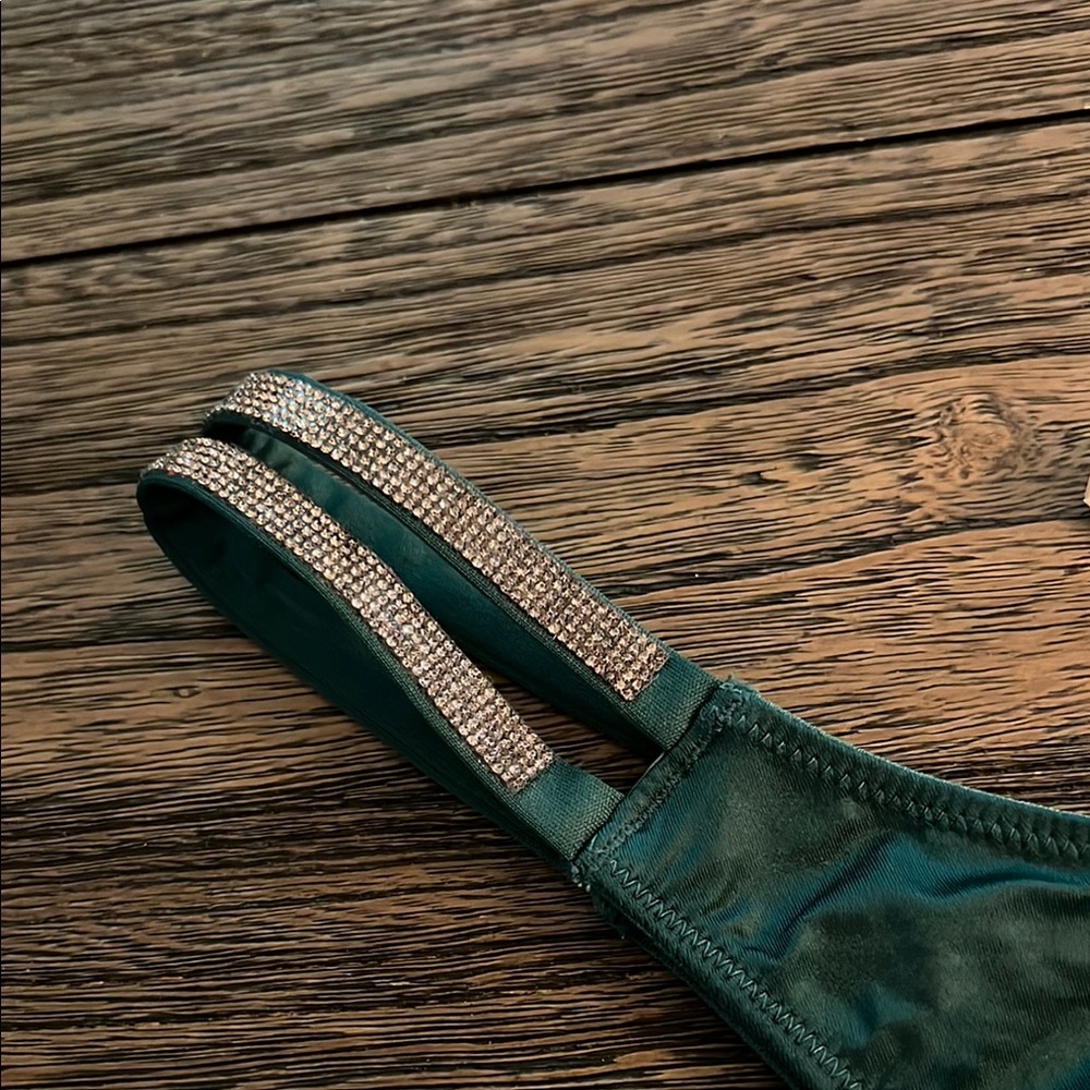 Victoria's Secret Teal Satin Panty - Picture 2 of 2